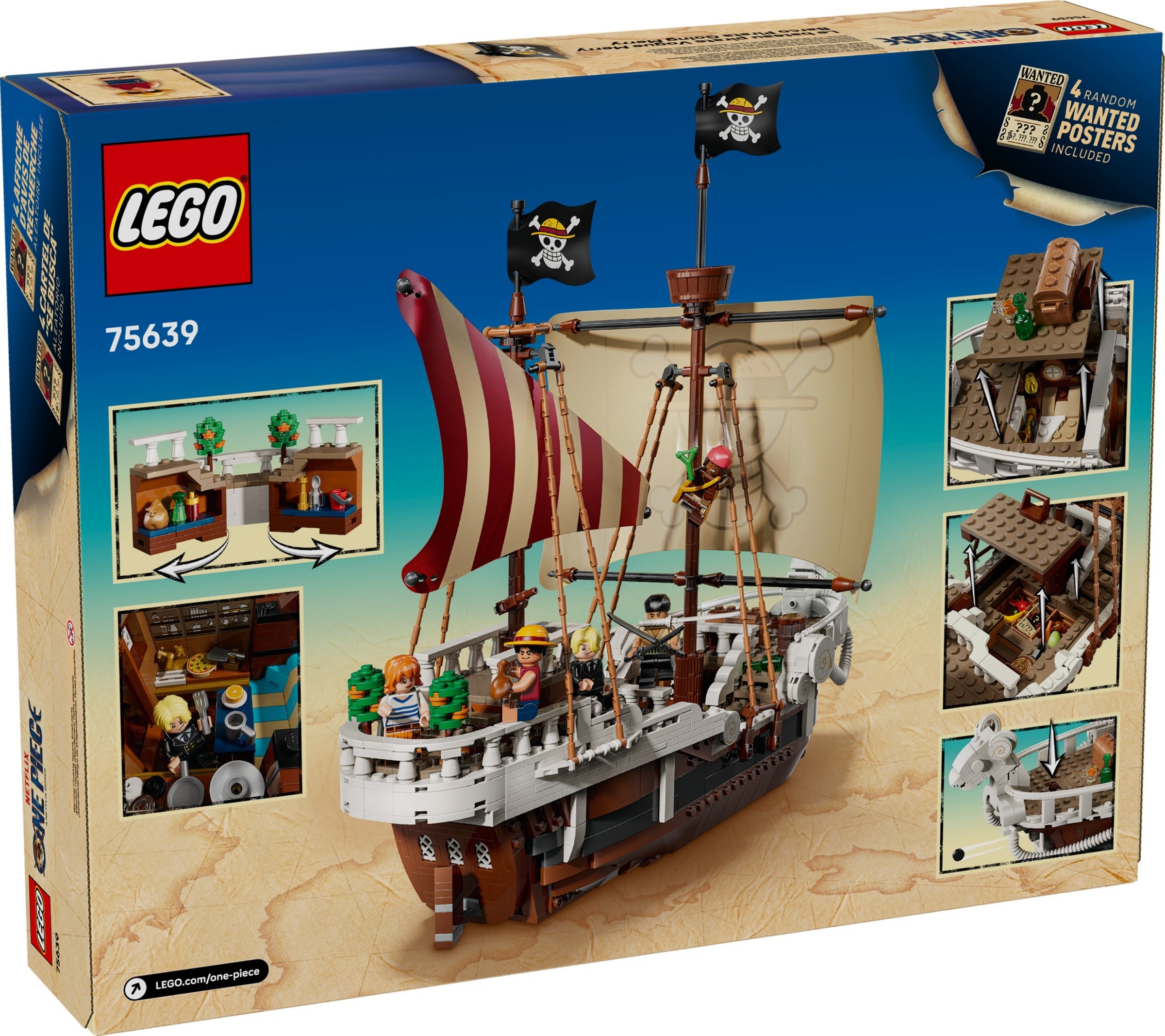 Additional photo of brand new factory sealed LEGO One Piece The Going Merry Pirate Ship set 75639.