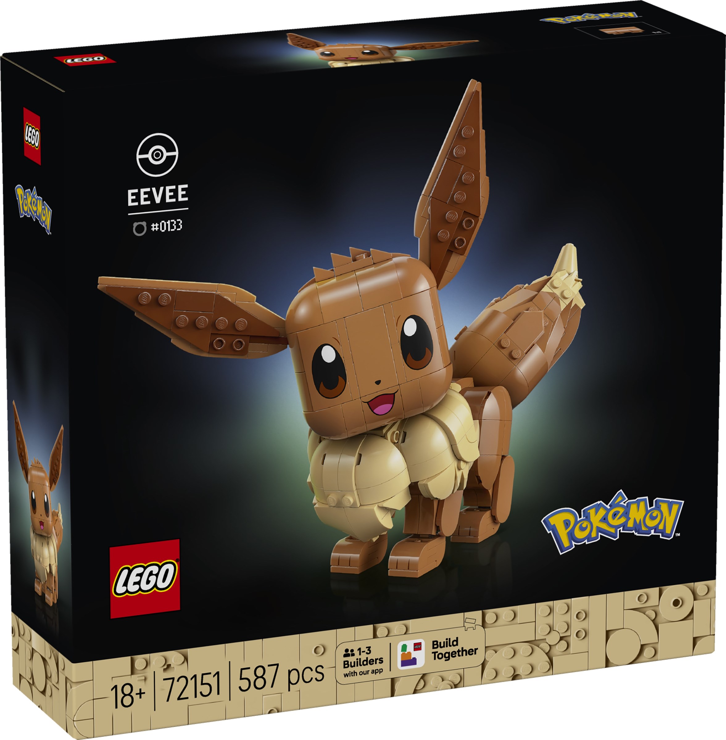 Brand New LEGO Pokémon 72151 Eevee Set Photo Additional photo of brand new factory sealed LEGO Pokémon Eevee set 72151.