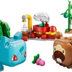 Brand new factory sealed LEGO Pokémon Berry Bash with Bulbasaur and Bidoof set 72155 original box front view.