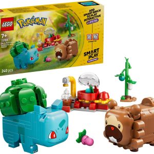 Additional photo of brand new factory sealed LEGO Pokémon Berry Bash with Bulbasaur and Bidoof set 72155.
