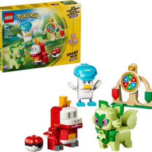 Additional photo of brand new factory sealed LEGO Pokémon Sprigatito, Fuecoco and Quaxly Battle set 72158.