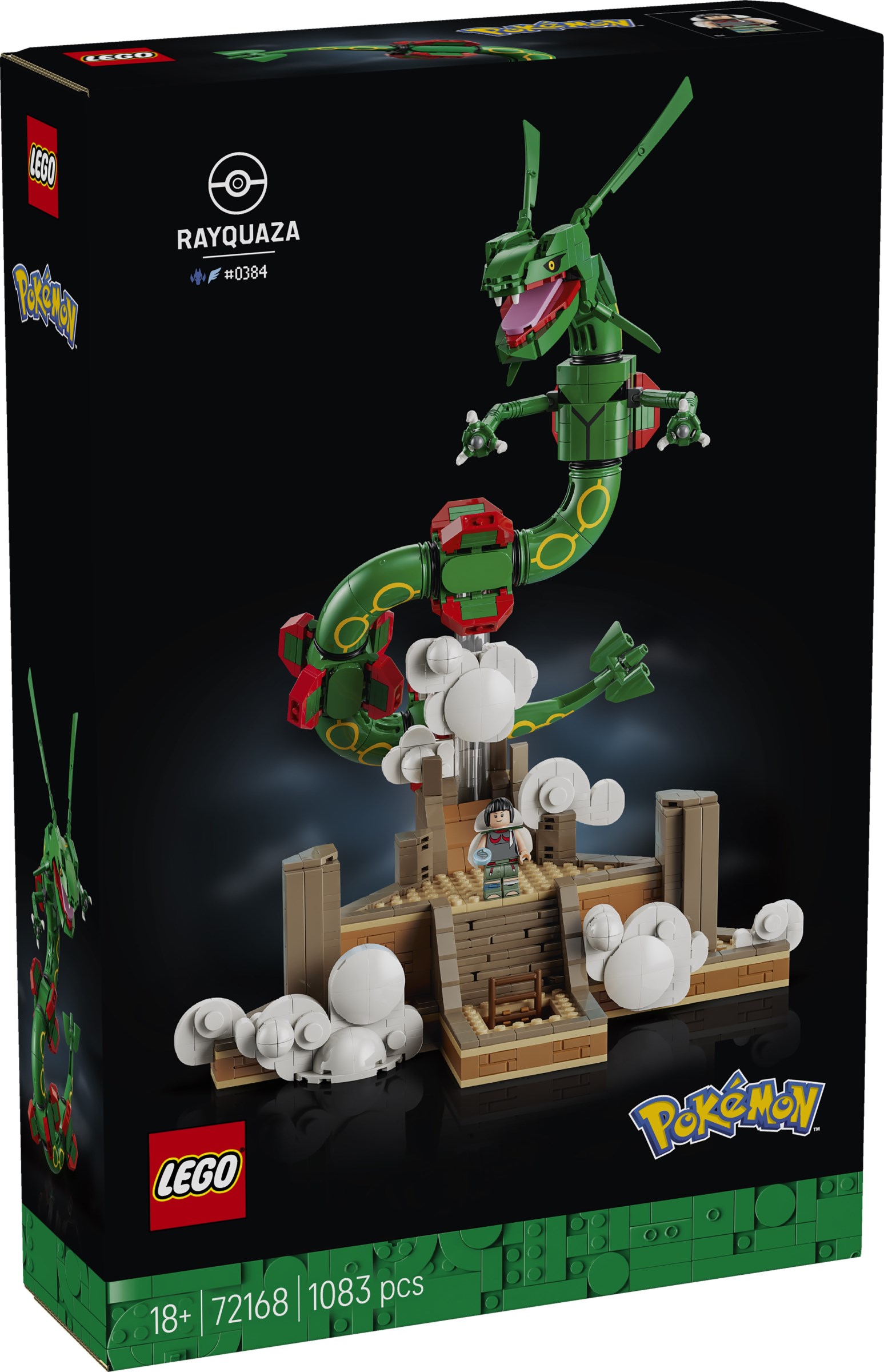 Additional photo of brand new factory sealed LEGO Pokémon Rayquaza set 72168.
