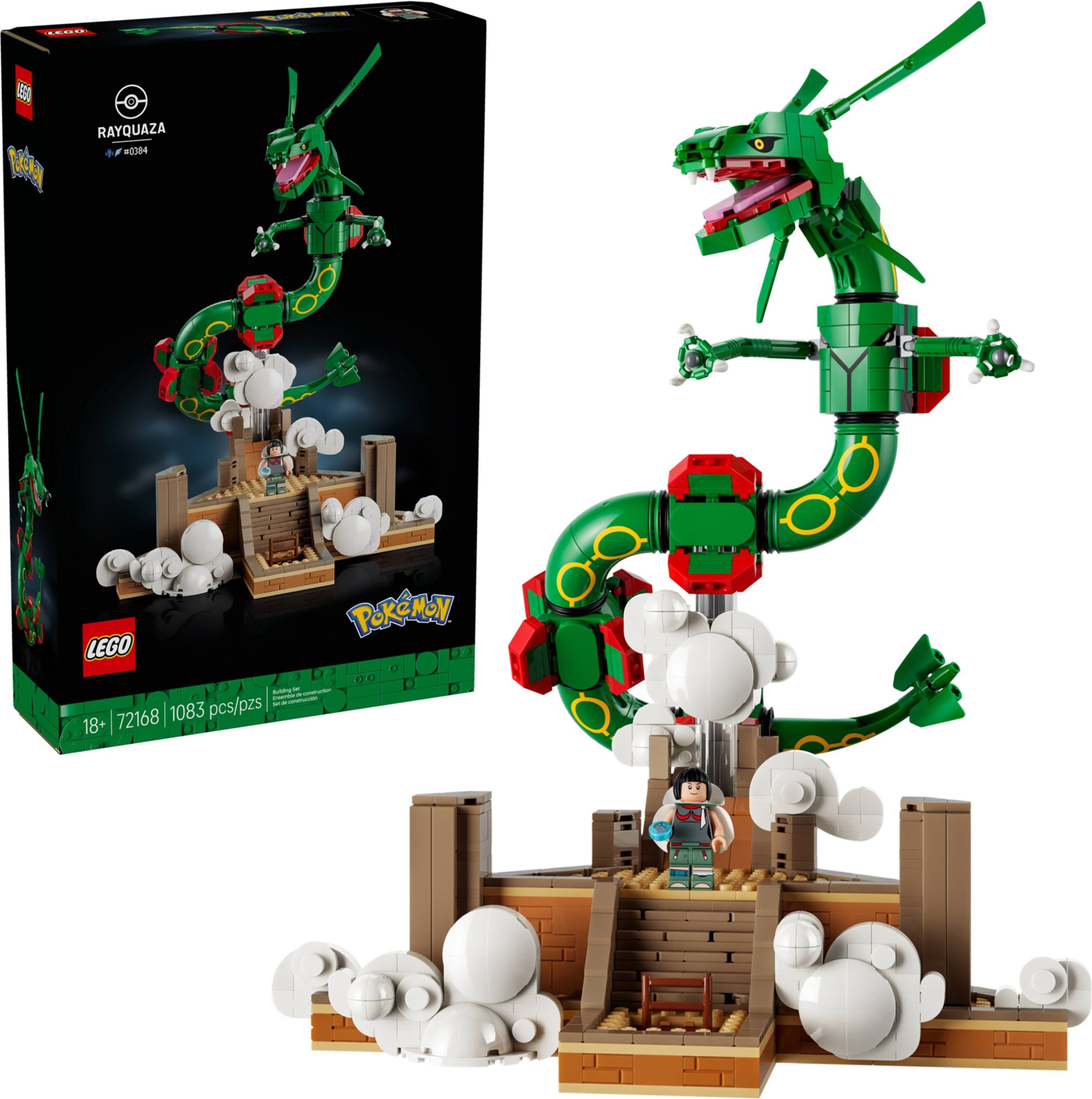 Brand New LEGO Pokémon 72168 Rayquaza Set Photo Additional photo of brand new factory sealed LEGO Pokémon Rayquaza set 72168.