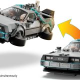 Additional photo of brand new factory sealed LEGO Speed Champions Time Machine from Back to the Future set 77256.