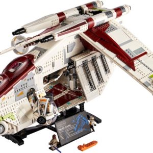 Brand new factory sealed LEGO Star Wars Republic Gunship set 75309 original box front view.