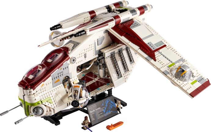 Brand new factory sealed LEGO Star Wars Republic Gunship set 75309 original box front view.