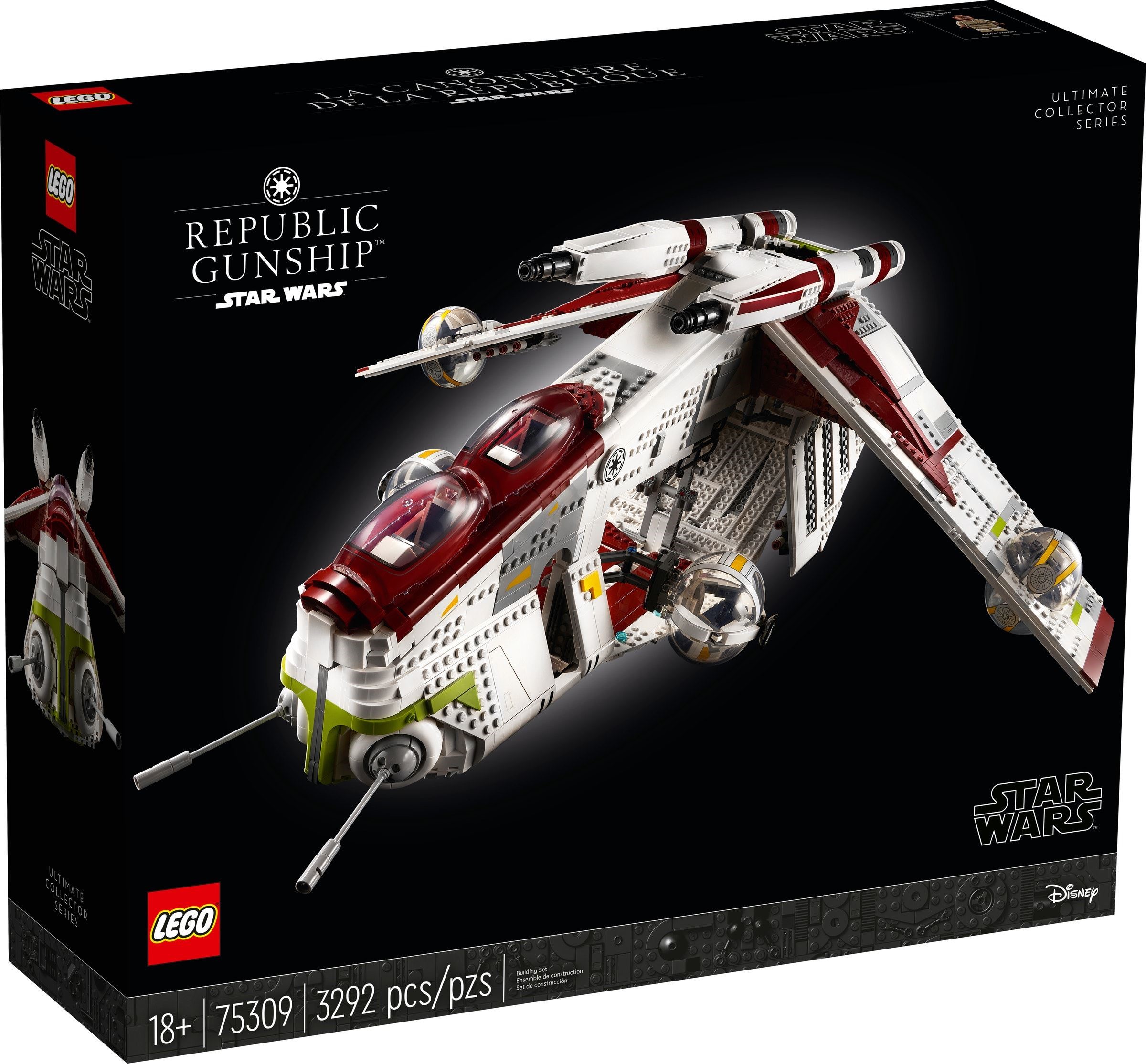 Brand New LEGO Star Wars 75309 Republic Gunship Set Photo Additional photo of brand new factory sealed LEGO Star Wars Republic Gunship set 75309.