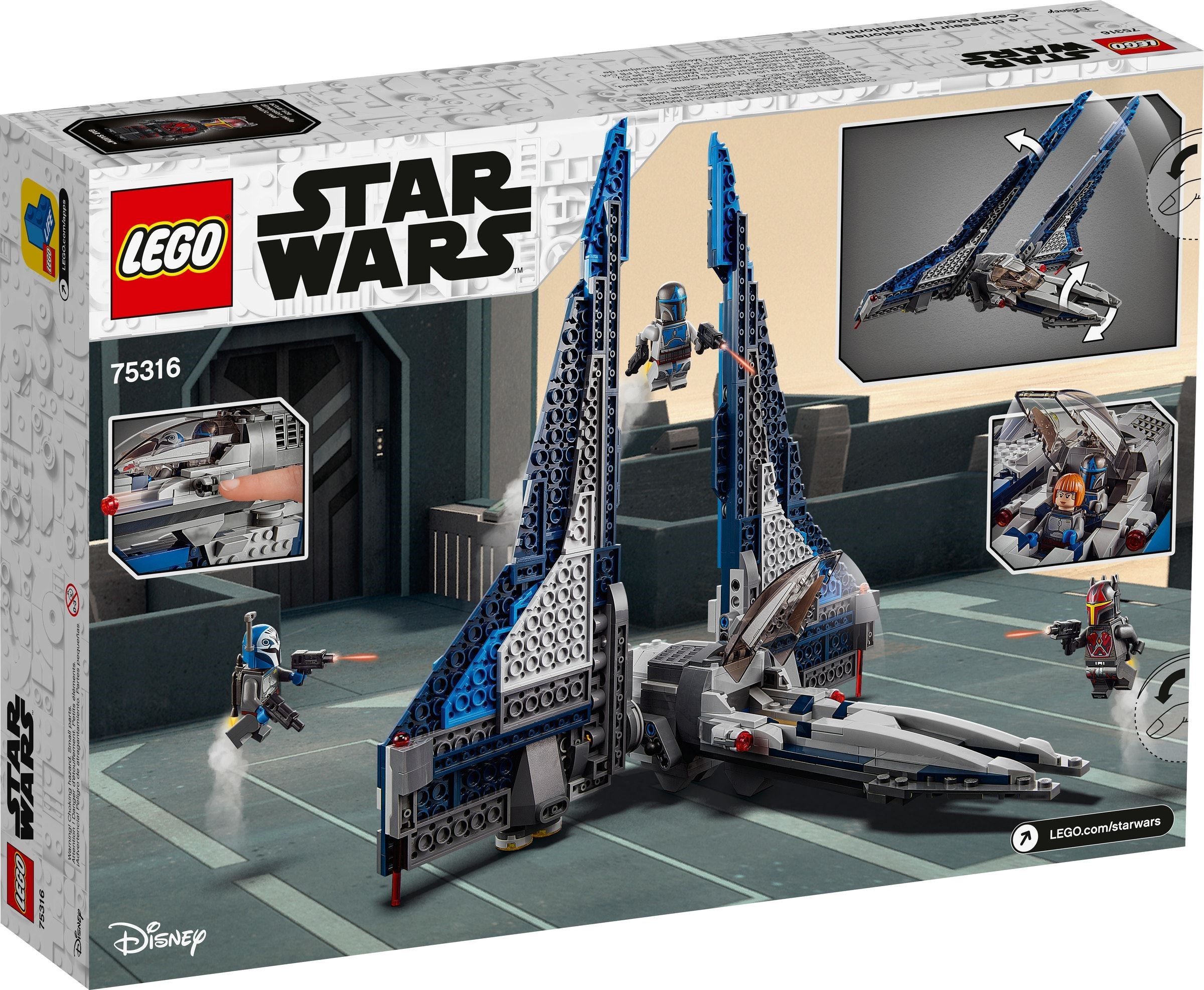Additional photo of brand new factory sealed LEGO Star Wars Mandalorian Starfighter set 75316.
