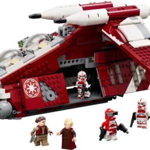 Brand new factory sealed LEGO Star Wars Coruscant Guard Gunship set 75354 original box front view.
