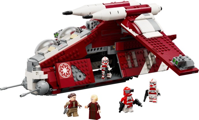 Brand new factory sealed LEGO Star Wars Coruscant Guard Gunship set 75354 original box front view.