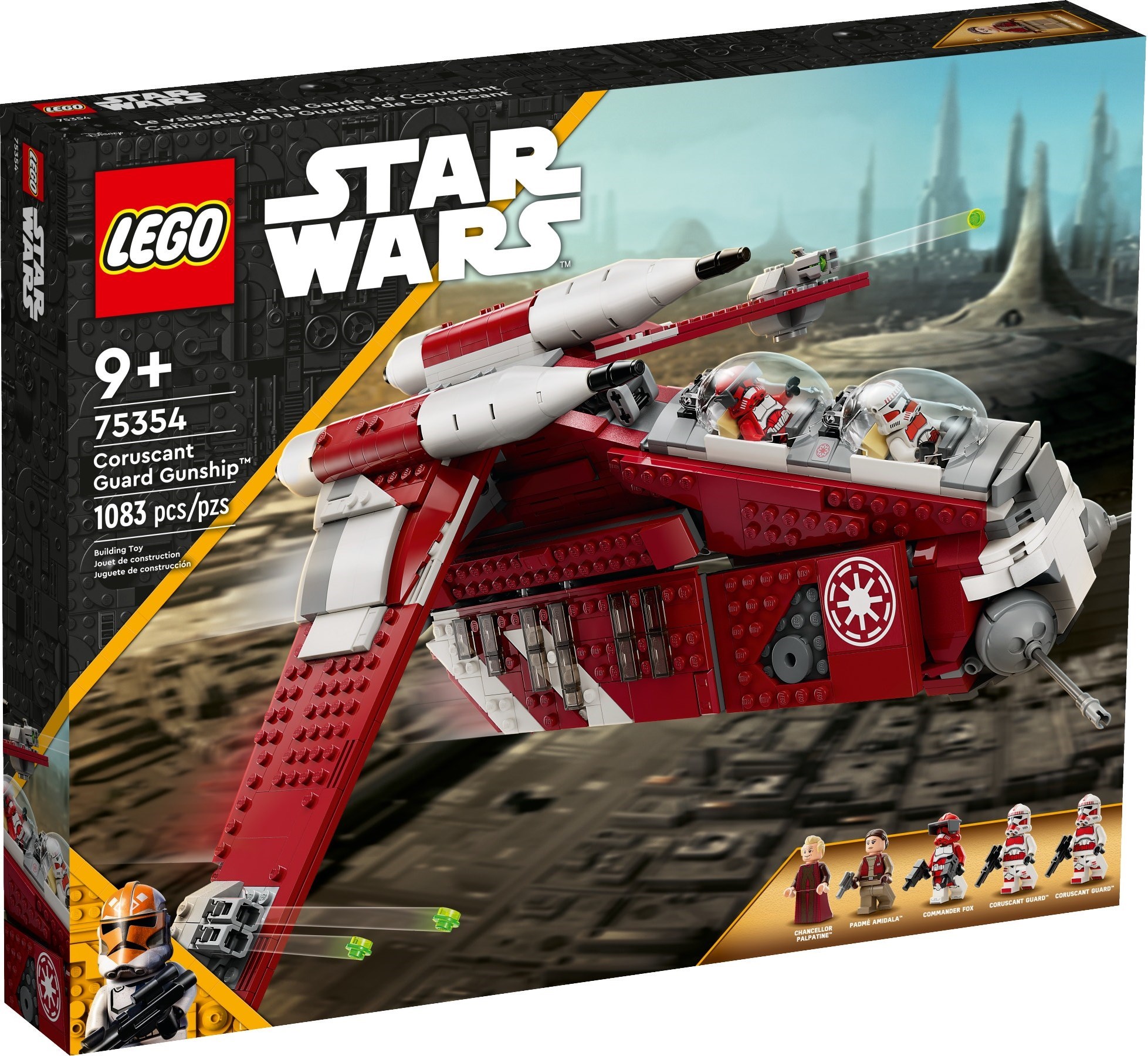 Brand New LEGO Star Wars 75354 Coruscant Guard Gunship Set Photo Additional photo of brand new factory sealed LEGO Star Wars Coruscant Guard Gunship set 75354.