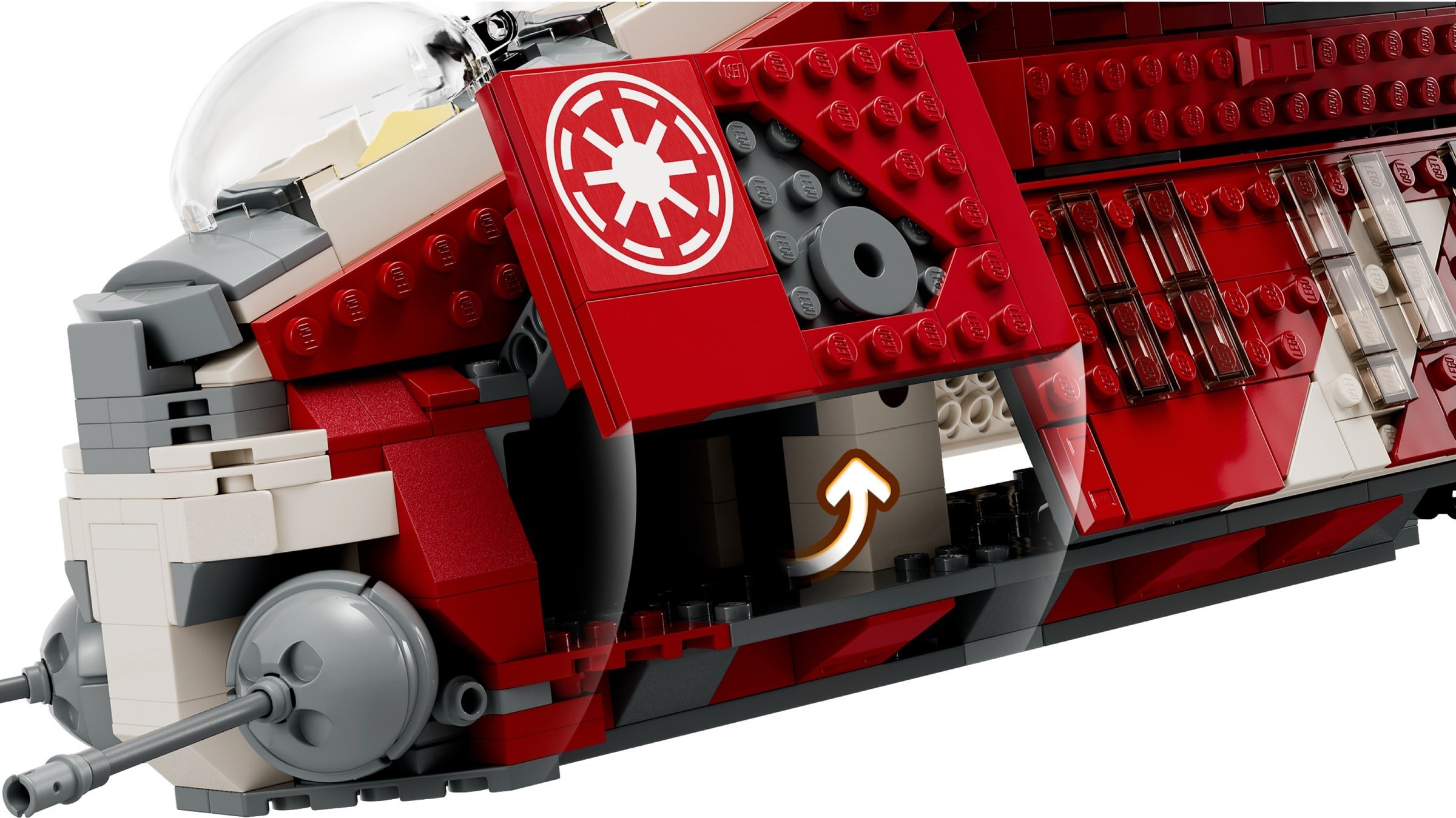 Additional photo of brand new factory sealed LEGO Star Wars Coruscant Guard Gunship set 75354.