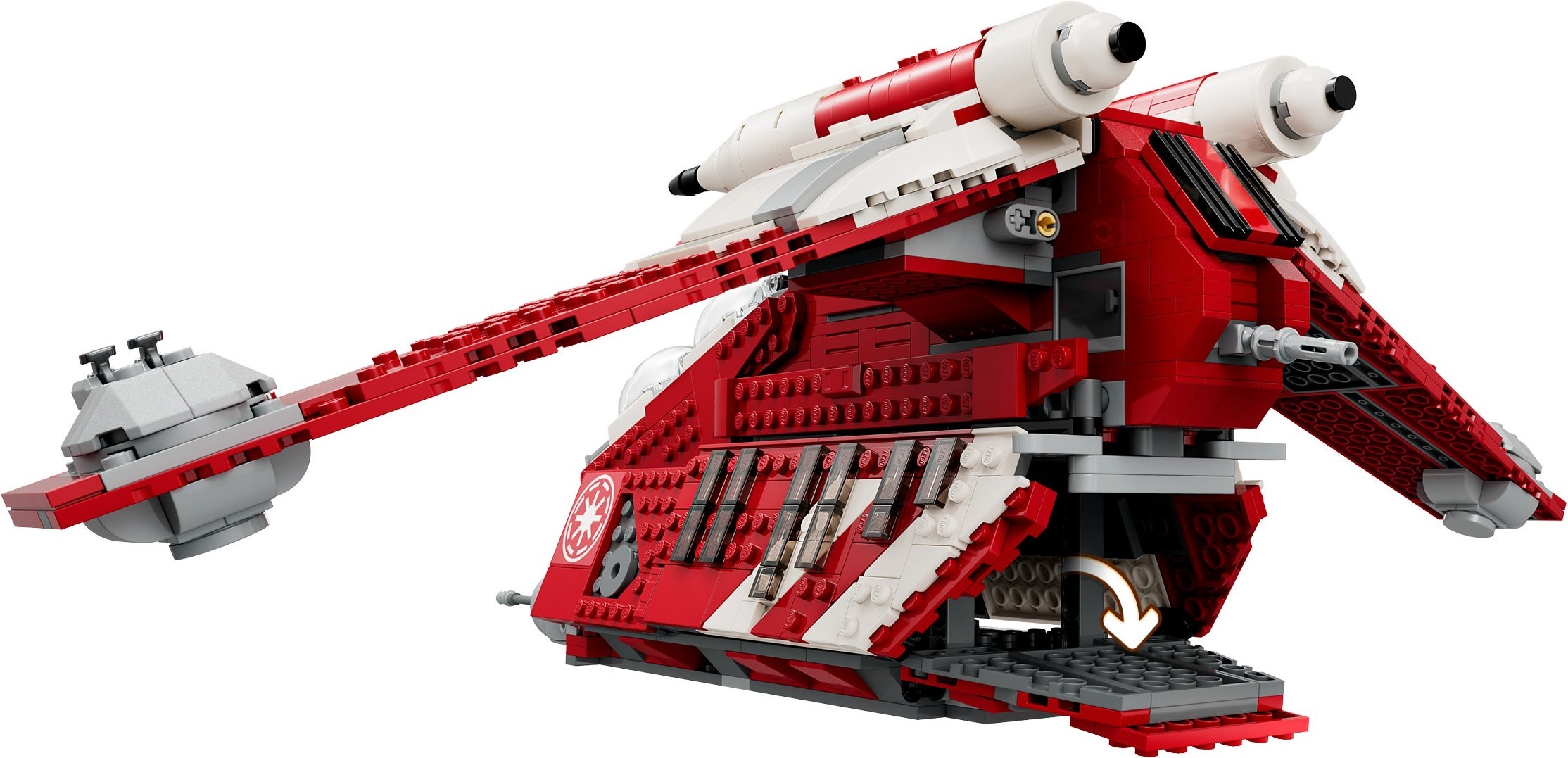 Additional photo of brand new factory sealed LEGO Star Wars Coruscant Guard Gunship set 75354.