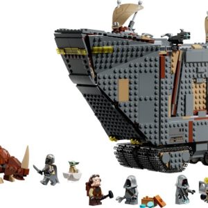 Brand new factory sealed LEGO Star Wars Offworld Sandcrawler and Mudhorn set 75453 original box front view.