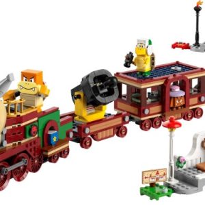 Brand new factory sealed LEGO Super Mario The Bowser Express Train set 71437 original box front view.
