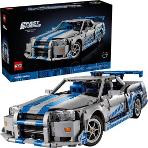 Additional photo of brand new factory sealed LEGO Technic 2 Fast 2 Furious Nissan Skyline GT-R (R34) Car set 42210.