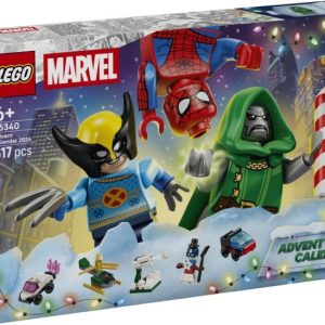 Brand new factory sealed LEGO Marvel Super Heroes Marvel Advent Calendar 2026 set 76340 original box front view.