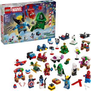 Additional photo of brand new factory sealed LEGO Marvel Super Heroes Marvel Advent Calendar 2026 set 76340.