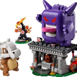 Brand new factory sealed LEGO Pokémon Cubone and Gengar's Spooky Showdown set 72166 original box front view.