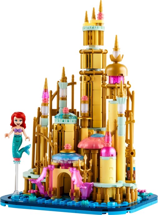 Brand new factory sealed LEGO Mini Disney Ariel's Castle set 40708 original box front view.