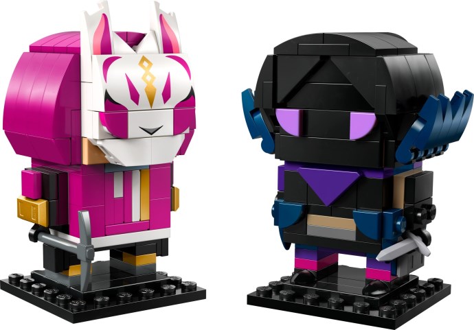 Brand new factory sealed LEGO BrickHeadz Drift & Raven set 40884 original box front view.