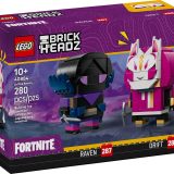 Additional photo of brand new factory sealed LEGO BrickHeadz Drift & Raven set 40884.
