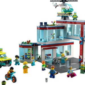Brand new factory sealed LEGO City Hospital set 60330 original box front view.