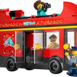 Brand new factory sealed LEGO City Double-Decker Sightseeing Bus set 60407 original box front view.