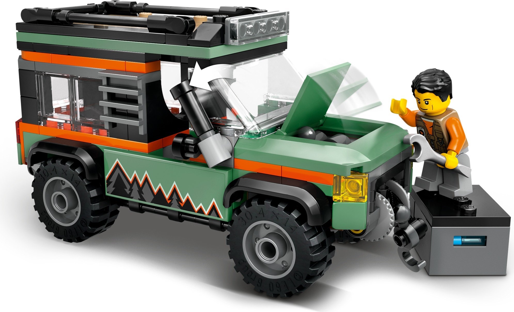 Additional photo of brand new factory sealed LEGO City Off-Road Mountain Truck set 60447.