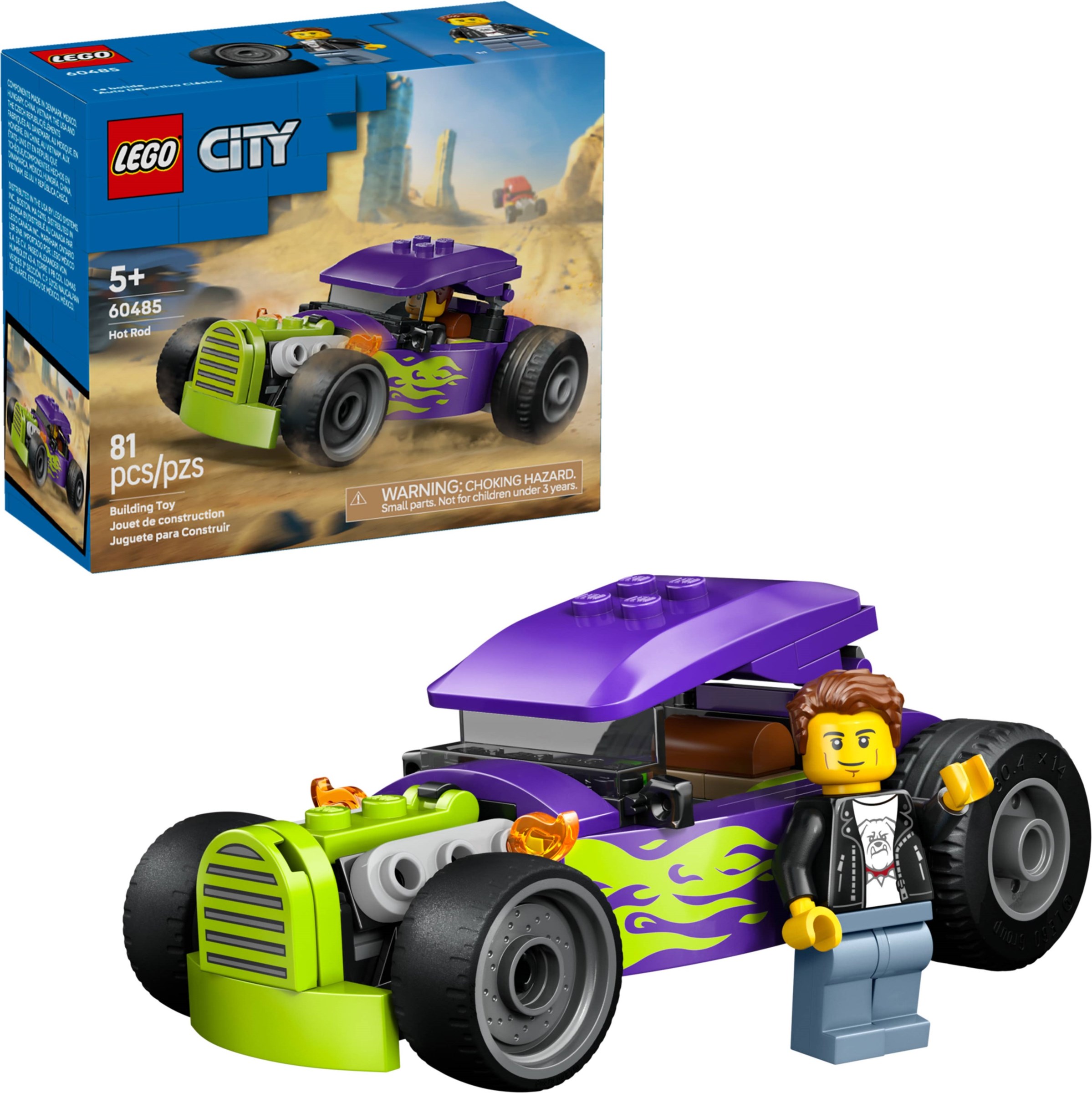 Brand New LEGO City 60485 Hot Rod Set Photo Additional photo of brand new factory sealed LEGO City Hot Rod set 60485.