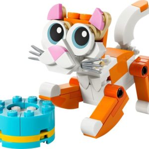 Brand new factory sealed LEGO Creator Orange Cat set 30714 original box front view.