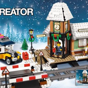 Additional photo of brand new factory sealed LEGO Creator Expert Winter Village Station set 10259.