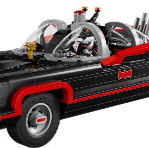 Brand new factory sealed LEGO DC Comics Super Heroes Batman: The Classic TV Series Batmobile set 76328 original box front view.