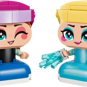 Brand new factory sealed LEGO Disney Mini Anna & Elsa set 43284 original box front view.