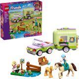 Additional photo of brand new factory sealed LEGO Friends Horse & Baby Foal Trailer set 42695.