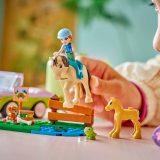 Additional photo of brand new factory sealed LEGO Friends Horse & Baby Foal Trailer set 42695.