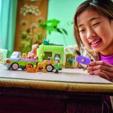 Additional photo of brand new factory sealed LEGO Friends Horse & Baby Foal Trailer set 42695.
