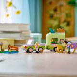 Additional photo of brand new factory sealed LEGO Friends Horse & Baby Foal Trailer set 42695.