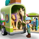 Additional photo of brand new factory sealed LEGO Friends Horse & Baby Foal Trailer set 42695.