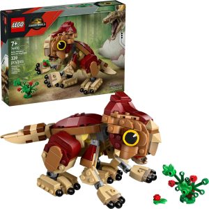 Additional photo of brand new factory sealed LEGO Jurassic World Baby Dinosaur Dolores: Aquilops set 76970.