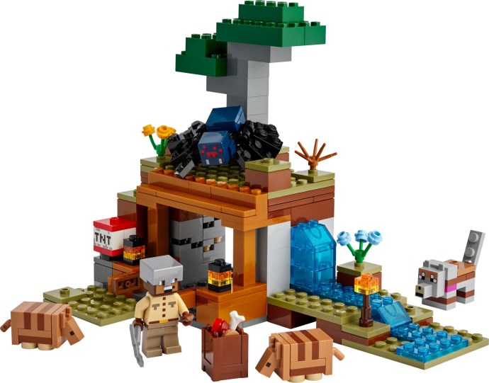 Brand new factory sealed LEGO Minecraft The Armadillo Mine Expedition set 21269 original box front view.