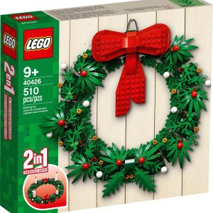 Additional photo of brand new factory sealed LEGO Seasonal Christmas Wreath 2-in-1 set 40426.