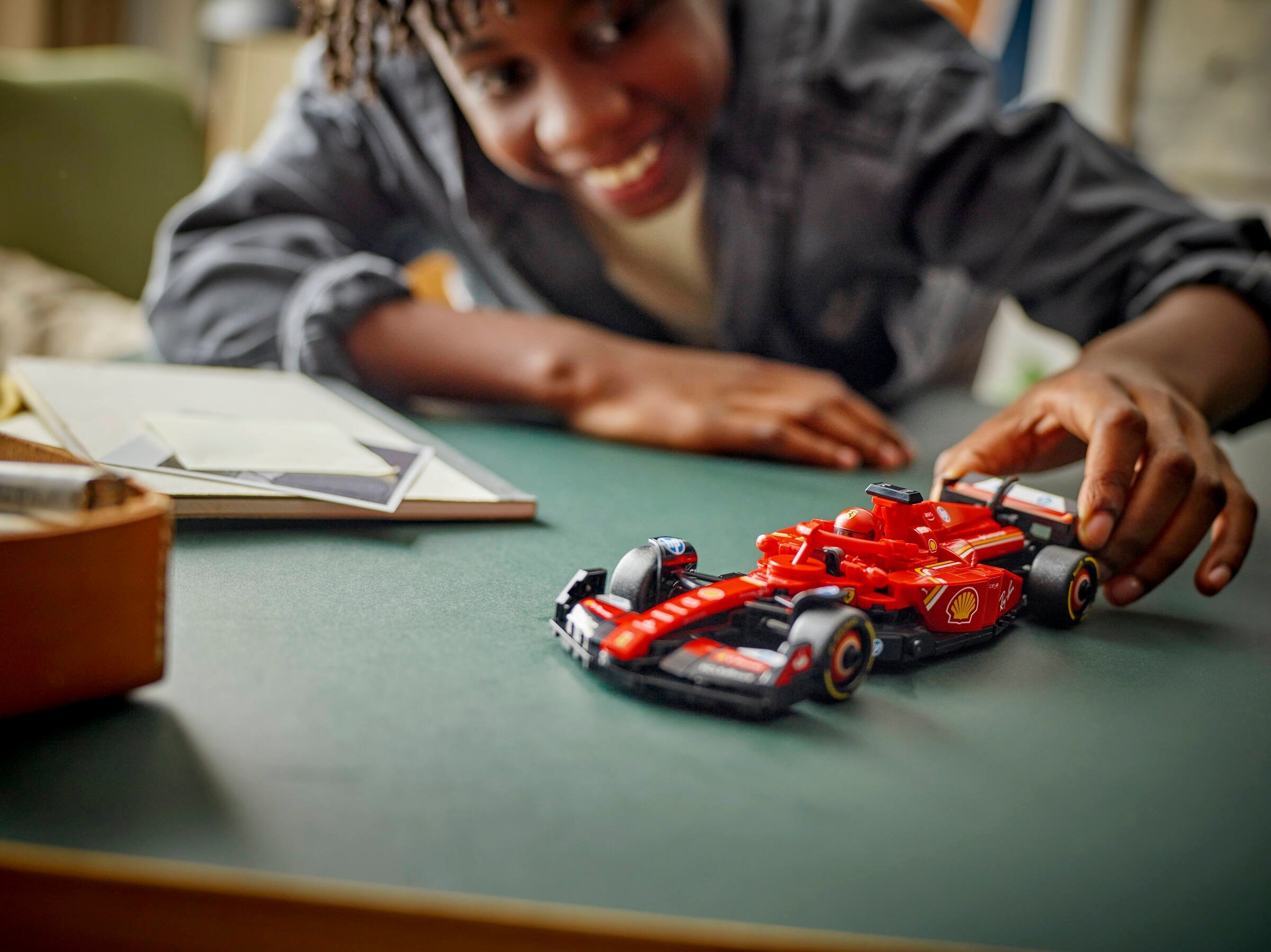 Additional photo of brand new factory sealed LEGO Speed Champions Ferrari SF-24 set 77242.