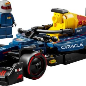 Brand new factory sealed LEGO Speed Champions Oracle Red Bull Racing RB20 set 77243 original box front view.
