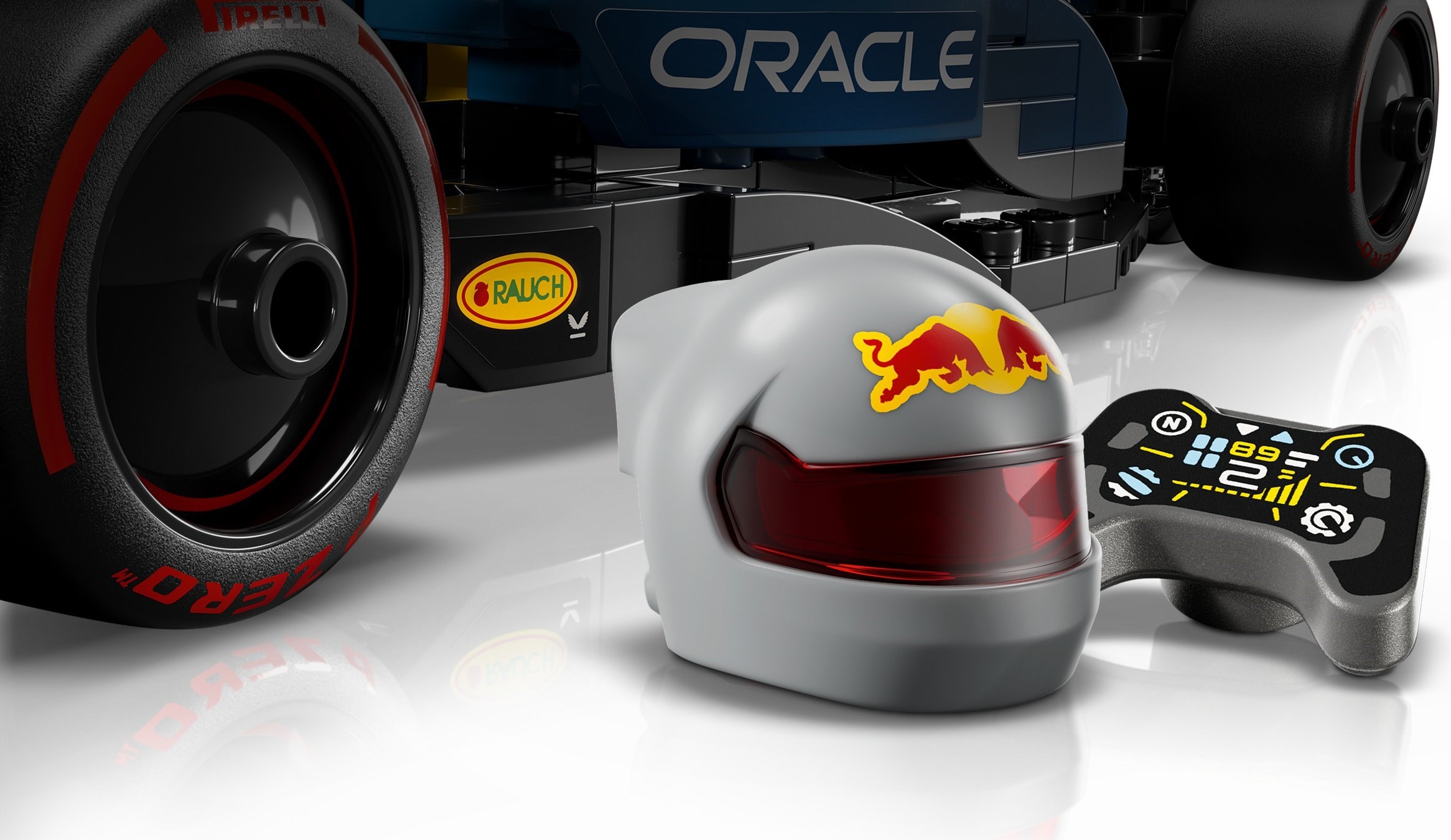 Additional photo of brand new factory sealed LEGO Speed Champions Oracle Red Bull Racing RB20 set 77243.