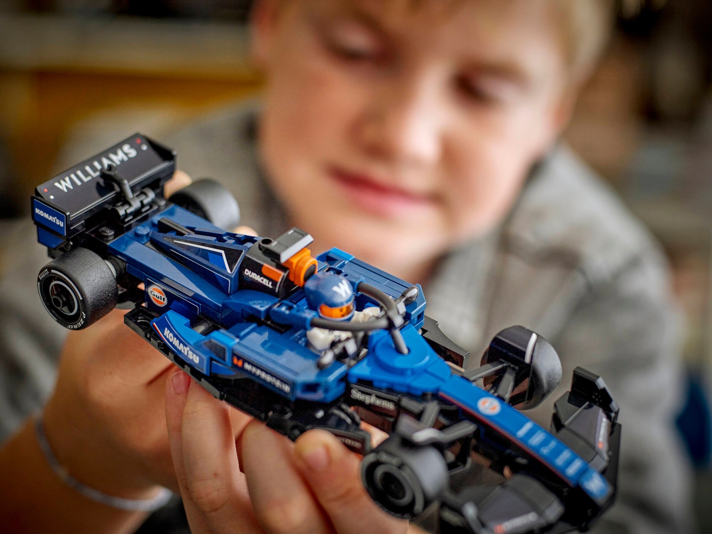 Additional photo of brand new factory sealed LEGO Speed Champions Williams Racing FW46 set 77249.