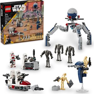 Additional photo of brand new factory sealed LEGO Star Wars Clone Trooper & Battle Droid Battle Pack set 75372.