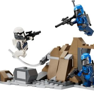 Brand new factory sealed LEGO Star Wars Ambush on Mandalore Battle Pack set 75373 original box front view.