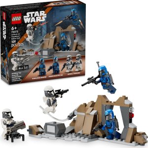 Additional photo of brand new factory sealed LEGO Star Wars Ambush on Mandalore Battle Pack set 75373.