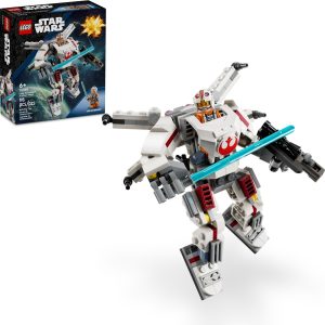 Additional photo of brand new factory sealed LEGO Star Wars Luke Skywalker X-wing Mech set 75390.